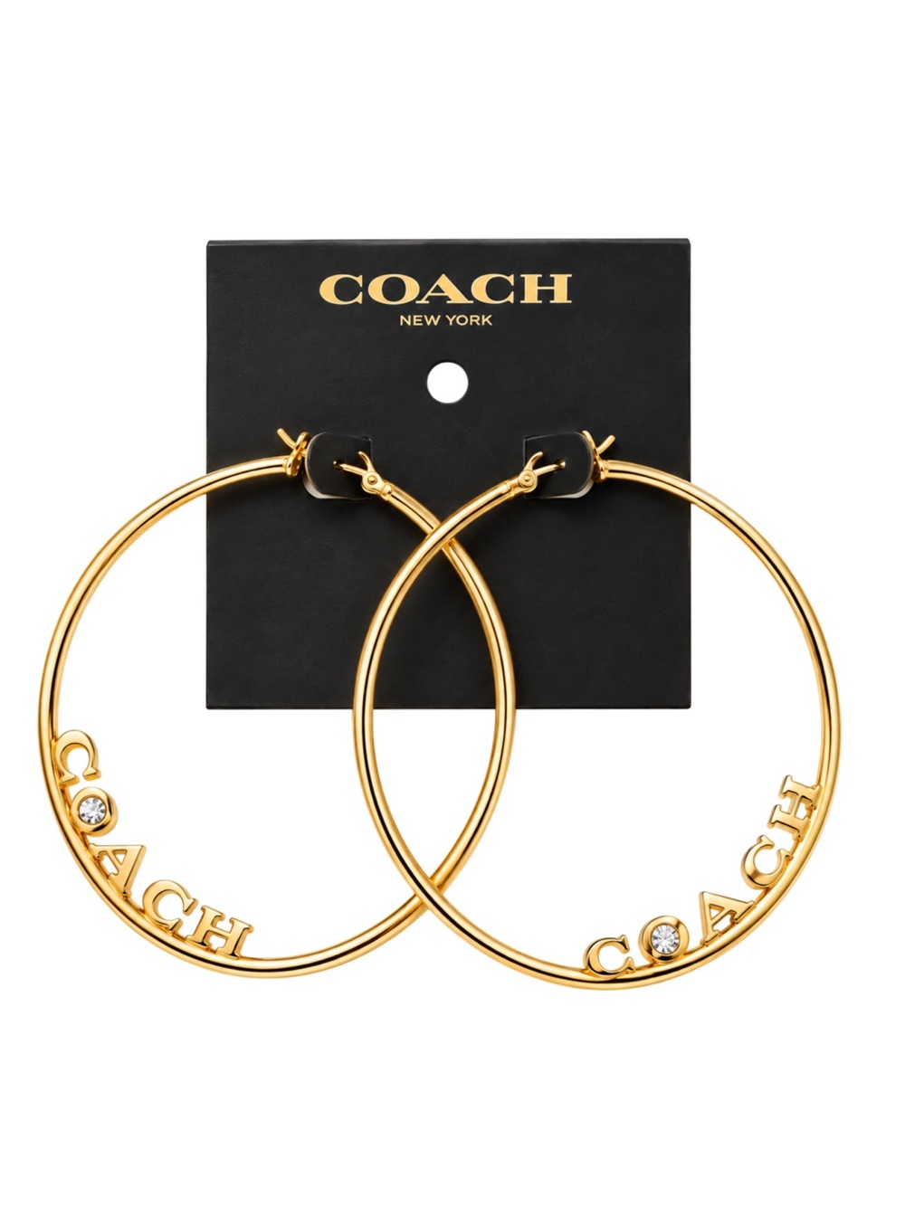 Coach Signature Hoop Earrings